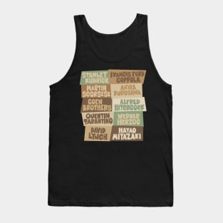 Greatest Movie Directors - Blockletter Typo Style Series Tank Top